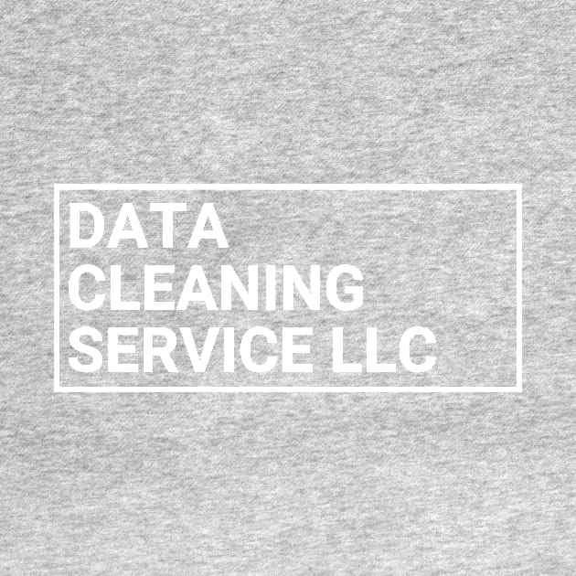 Data Cleaning Service LLC - Black T by Toad House Pixels